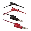 Fluke TL960 2 Piece Micro-Hook Test Lead Set, 30V rms/60V DC Voltage, 15A Current, 90cm Long