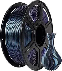 FLASHFORGE PLA Filament 1.75mm +/- 0.02mm Burnt Titanium, Color Changeable 3D Printer Filament 1kg (2.2lbs), Chameleon Changing Colors with Light, Perfectly Hide The Layer Line