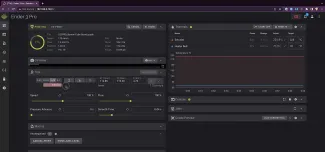 Screenshot of the model printing in fluidd