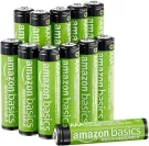 Amazon Basics 12-Pack Rechargeable AAA NiMH Performance Batteries, 800 mAh, Recharge up to 1000x Times, Pre-Charged