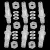 JoyTube 1/4" Hose ID barb Thru-Bulk Bulkhead Fittings Union Adapter Plastic Fittings with Stainless Steel Washers for Aquarium Water/Fuel/Air (Pack of 6)